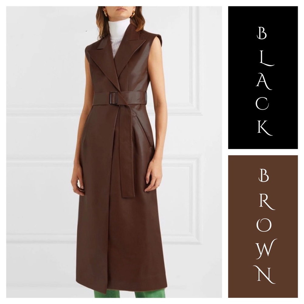 The MYSHYA Vegan Leather Dress - Picture 2 of 8